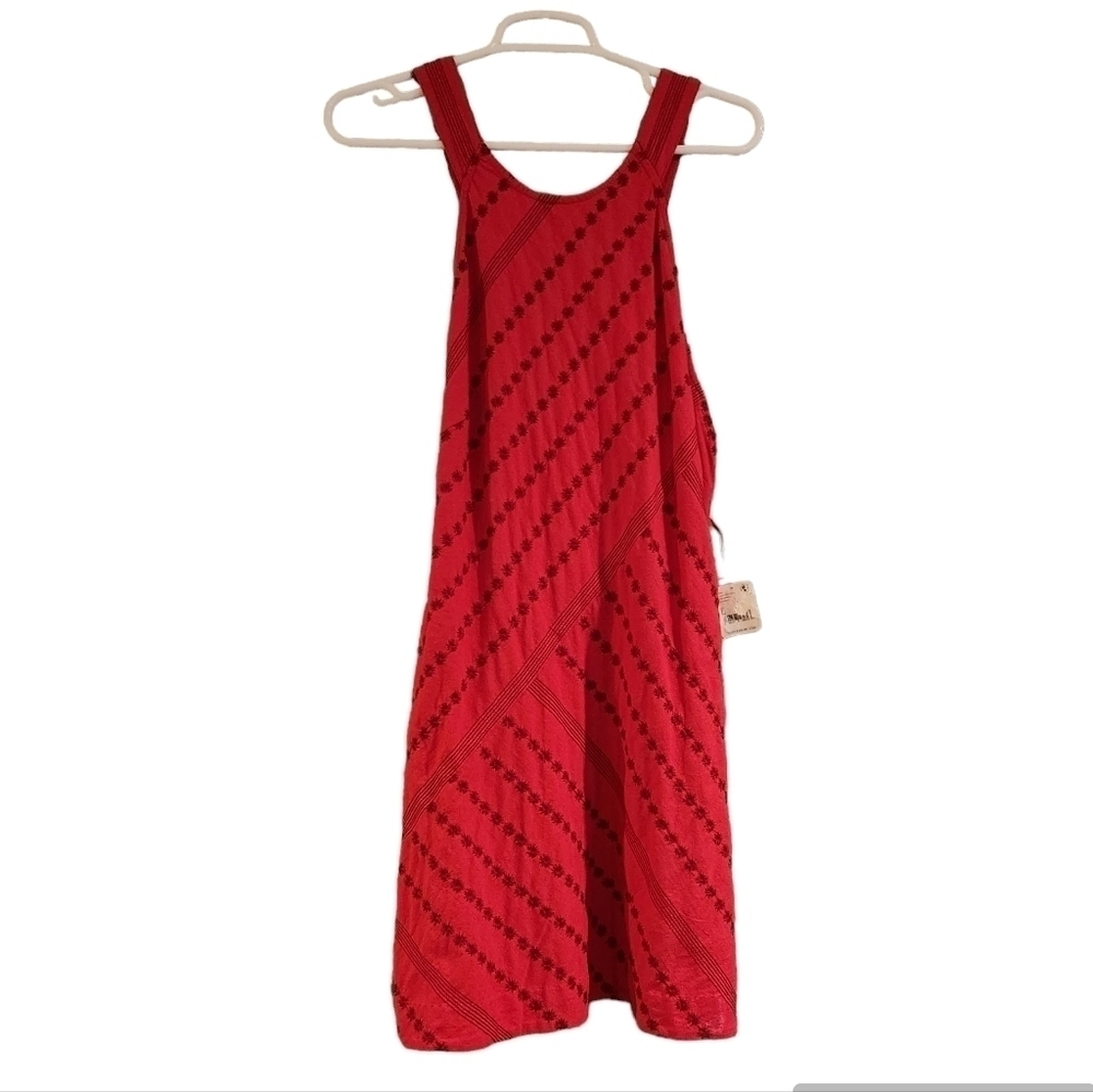 Revolve Free People NWT Juni Mini Dress Strawberry Spritz Size Large
